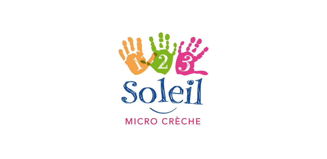 logotype de la micro crèche 123 soleil