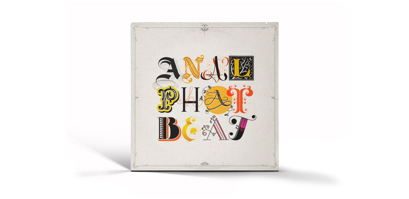 AnalPhatBeat pochette cd typographie